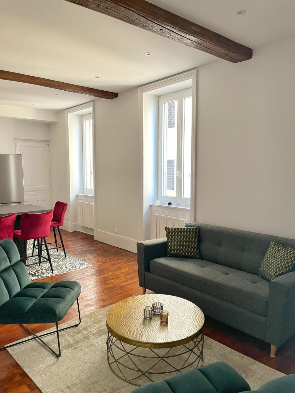 Center Macon Charmant Appartement Avec Vue Sur La Saone ภายนอก รูปภาพ